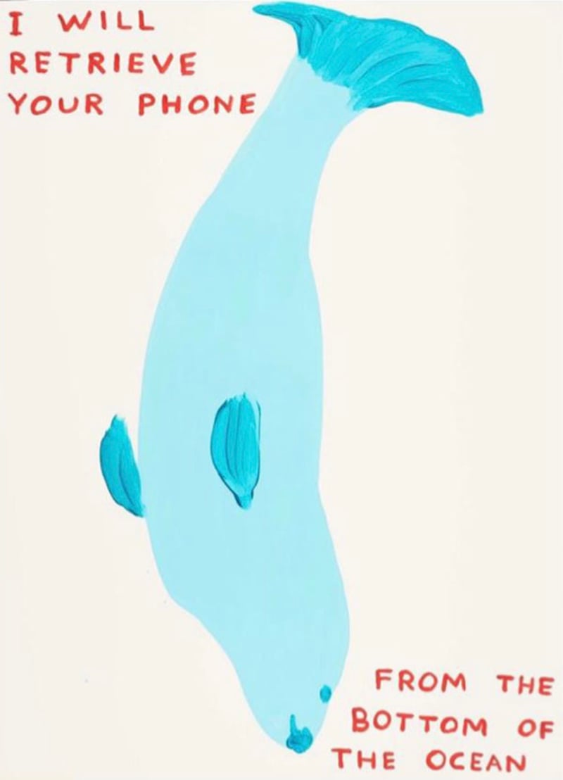 David Shrigley – I Will Retrieve Your Phone, 2021 – Screen-print David Shrigley – I Will Retrieve Your Phone, 2021 – Screen-print