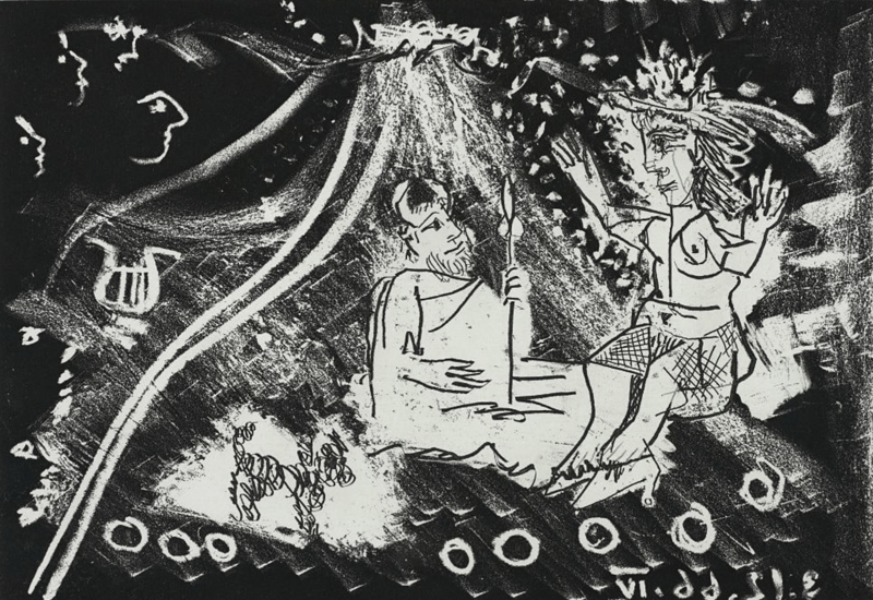 Pablo Picasso – Le Cocu Magnifique (noir), 1966 – Radierung und Aquatinta Pablo Picasso – Le Cocu Magnifique (noir), 1966 – Radierung und Aquatinta