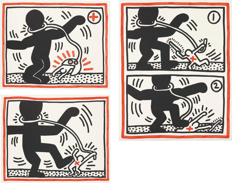Keith Haring – Untitled (Free South Africa), 1985 – Lithograph