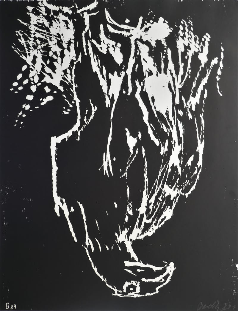 Georg Baselitz – Adler (Eagle) 2, 1981 – Xilografía