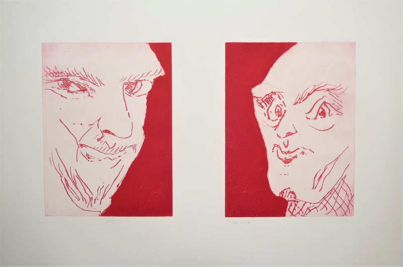 Thomas Schutte – Alte Freunde (Old friends), 2010 – Ets