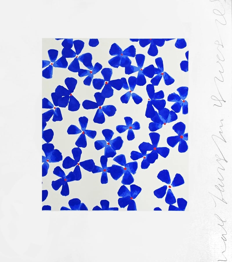 Donald Sultan – Wall flower 1, 2008 – Screen-print Donald Sultan – Wall flower 1, 2008 – Screen-print