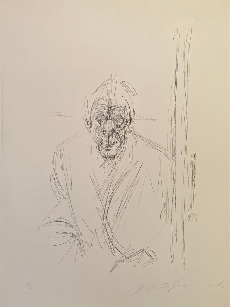 Giacometti, Alberto | Autoportrait, 1963, 1964 — available on Composition Gallery Giacometti, Alberto | Autoportrait, 1963, 1964 — available on Composition Gallery