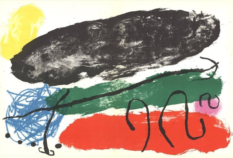 Joan Miró – Derrière Le Miroir, Nº 119., 1960 – Lithographie Joan Miró – Derrière Le Miroir, Nº 119., 1960 – Lithographie