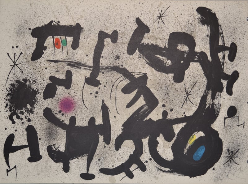 Joan Miró – Hommage A Joan Prats - M1034, 1975 – Litografía Joan Miró – Hommage A Joan Prats - M1034, 1975 – Litografía
