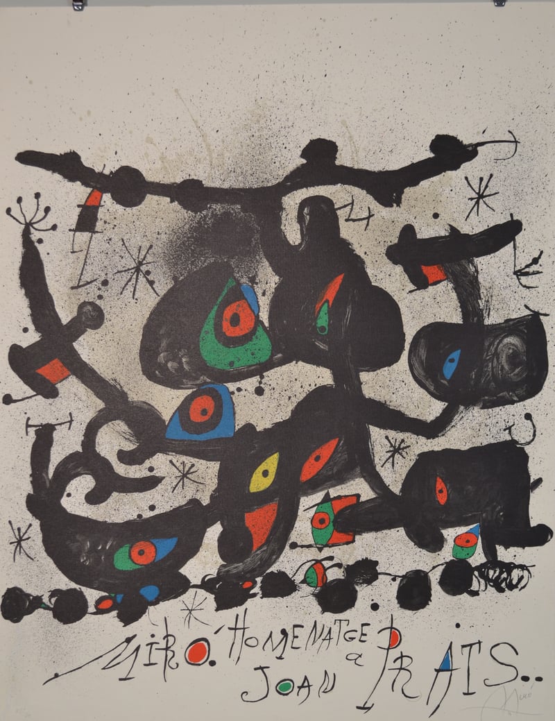 Joan Miró – Homentage A Joan Prats - M735, 1971 – Lithographie Joan Miró – Homentage A Joan Prats - M735, 1971 – Lithographie
