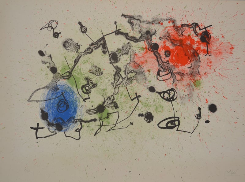 Joan Miró – Series II Blue Red And Green - M294, 1961 – Lithographie Joan Miró – Series II Blue Red And Green - M294, 1961 – Lithographie