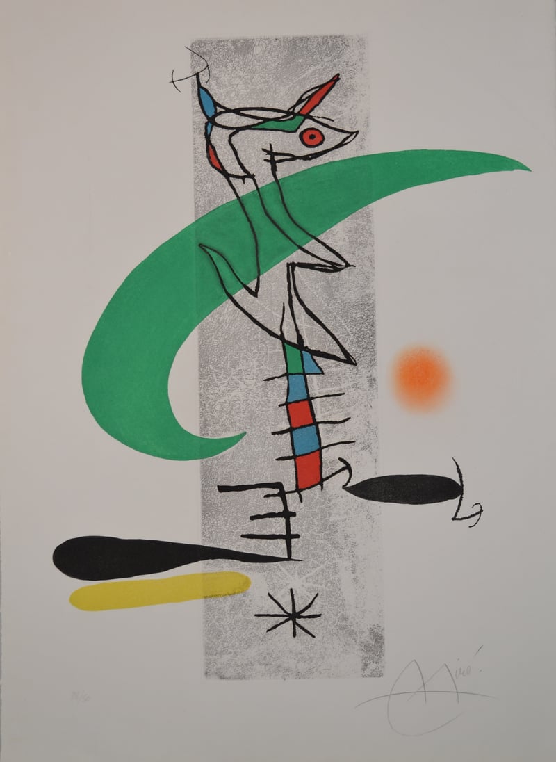 Joan Miró – Translunaire - D659, 1974 – Gravure à l'eau-forte Joan Miró – Translunaire - D659, 1974 – Gravure à l'eau-forte
