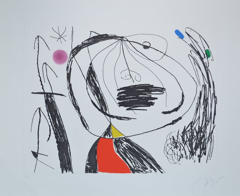 Joan Miró – Série Mallorca 5 - D615, 1973 – Gravure à l'eau-forte