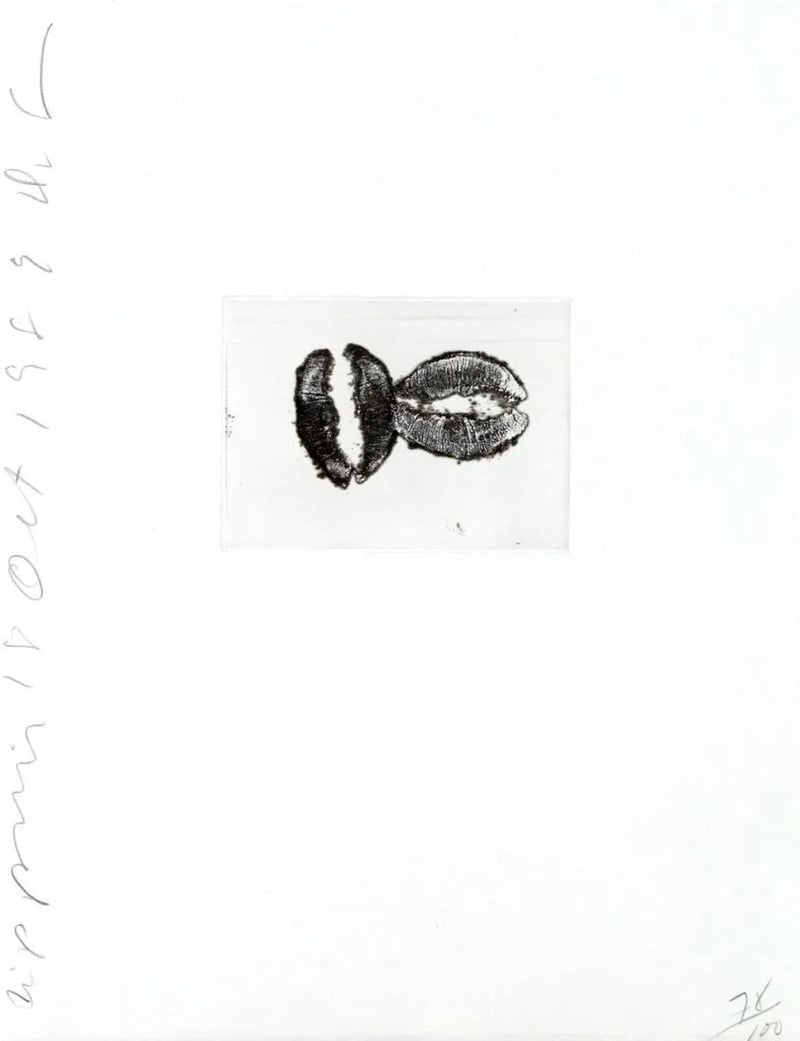 Donald Sultan – Lip Print II, 1989 – Aquatinte Donald Sultan – Lip Print II, 1989 – Aquatinte