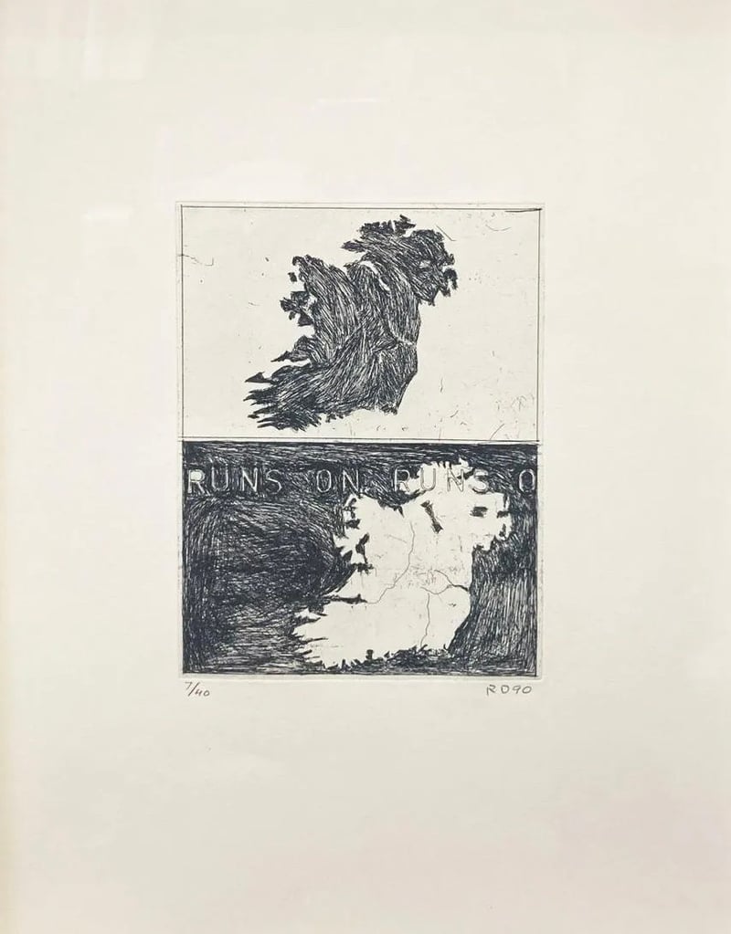 Richard Diebenkorn – Double Map of Ireland, 1990 – Ets