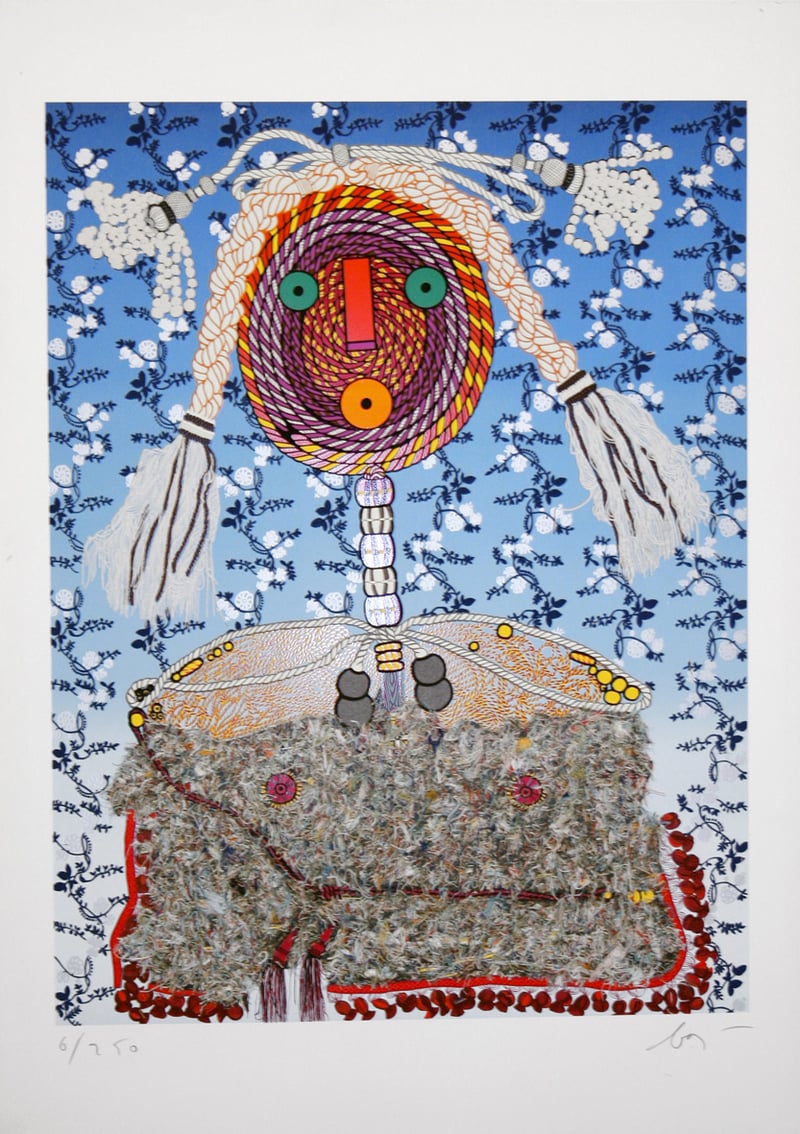 Enrico Baj – Ermengarda, 1975 – Técnica mixta