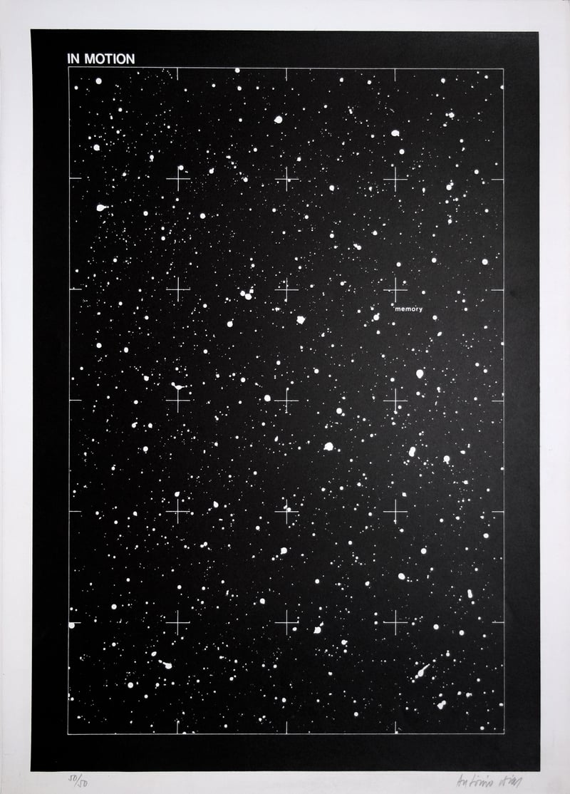 Antonio Dias – In Motion, 1975 – Zeefdruk