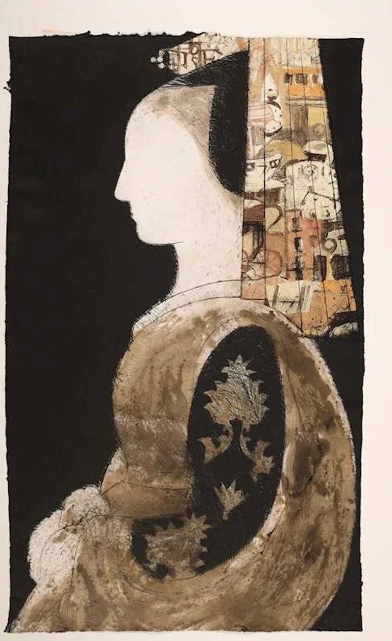Manolo Valdés – Retratro de mujer con mantilla, 1992 – Gemengde techniek.