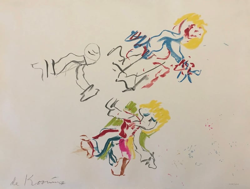 Willem de Kooning – Composition for lisa, 1984 – Lithograph