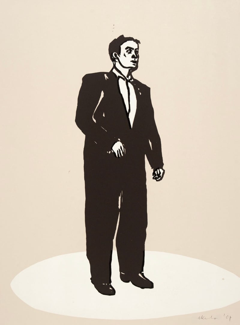 Stephan Balkenhol – Standing Man, 2004 – Woodcut Stephan Balkenhol – Standing Man, 2004 – Woodcut