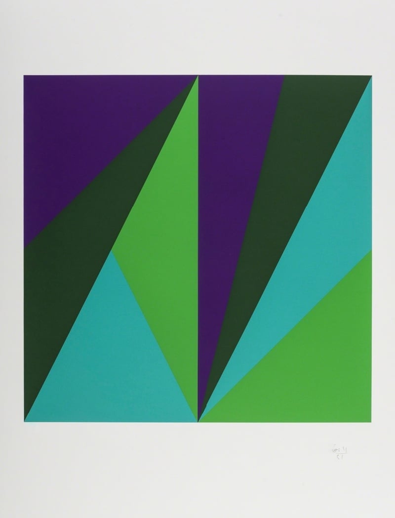 Max Bill – Untitled (Columbus In Search of a New Tomorrow), 1992 – Silkscreen