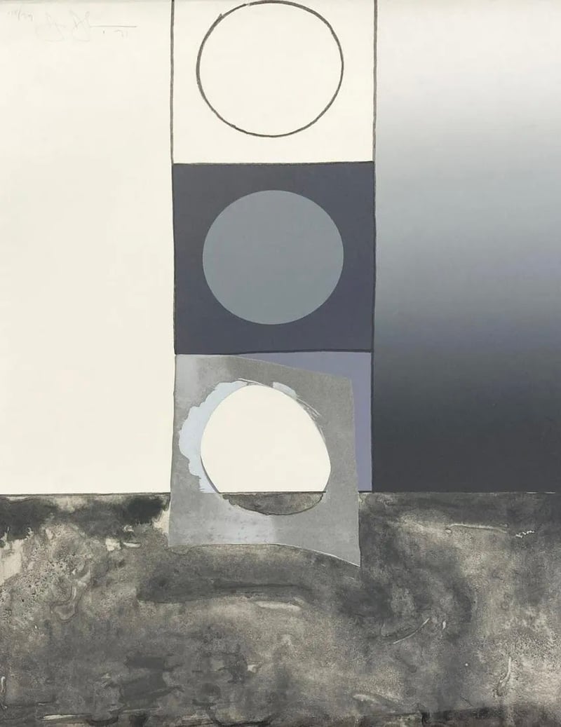 Jasper Johns – Bent Stencil, 1971 – Litografía