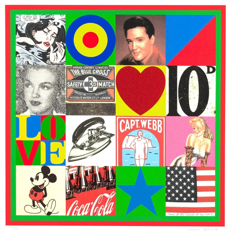 Peter Blake – Some of the Sources of Pop Art VI, 2007 – Screen-print Peter Blake – Some of the Sources of Pop Art VI, 2007 – Screen-print