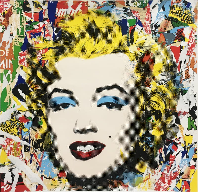 Mr. Brainwash – Collage from Marilyn POPfolio, 2022 – Screen-print