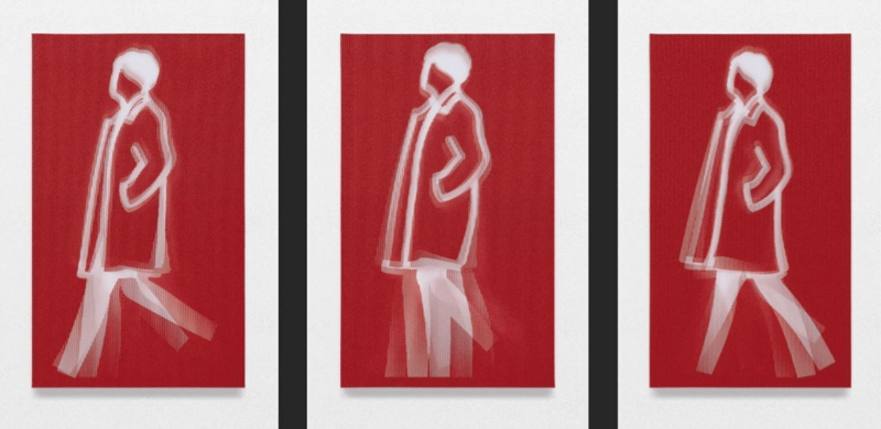 Julian Opie – Curly hair, 2022 – Installation Julian Opie – Curly hair, 2022 – Installation