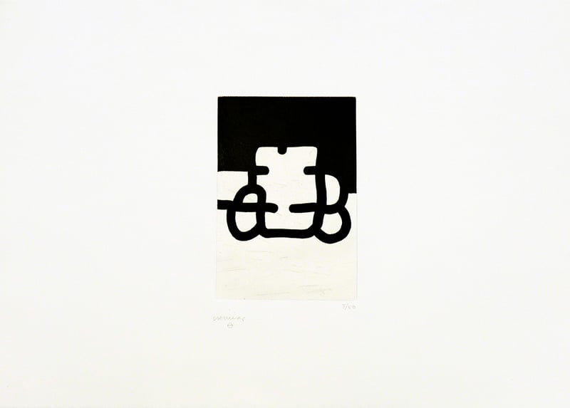 Eduardo Chillida – Antzo VIII, 1986 – Grabado Aguatinta Eduardo Chillida – Antzo VIII, 1986 – Grabado Aguatinta