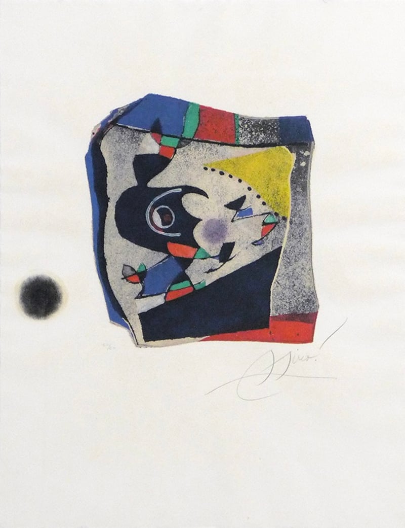 Joan Miró – Gaudí IX, 1979 – Gravure à l'eau-forte Joan Miró – Gaudí IX, 1979 – Gravure à l'eau-forte