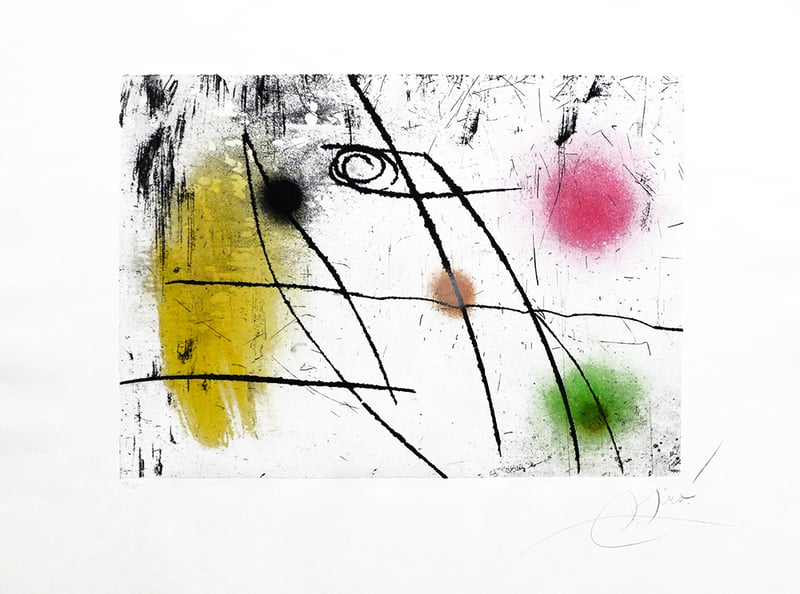 Joan Miró – Lapidari nº 37 Calsedonia, 1981 – Mixed média