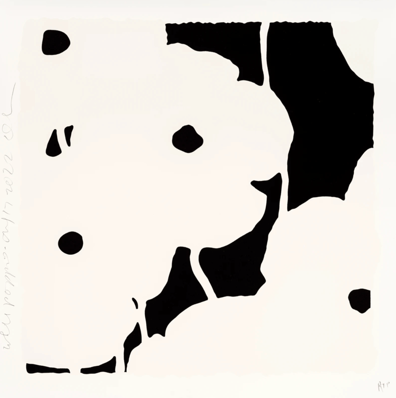 Donald Sultan – White Poppies, Sept 7, 2022, 2022 – Sérigraphie/Silkscreen Donald Sultan – White Poppies, Sept 7, 2022, 2022 – Sérigraphie/Silkscreen