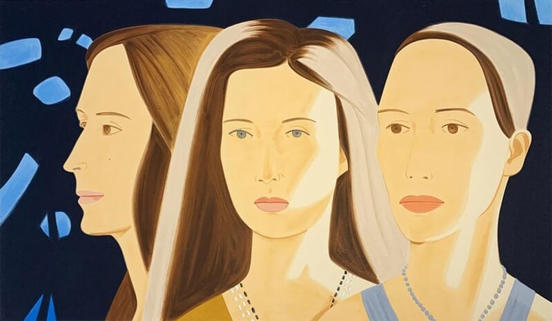 Alex Katz – Trio, 2017 – Screen-print Alex Katz – Trio, 2017 – Screen-print
