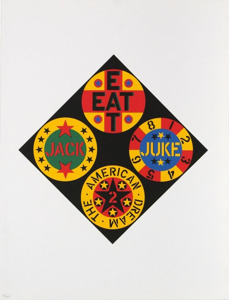 Robert Indiana – Black Diamond, 1997 – Serigrafía