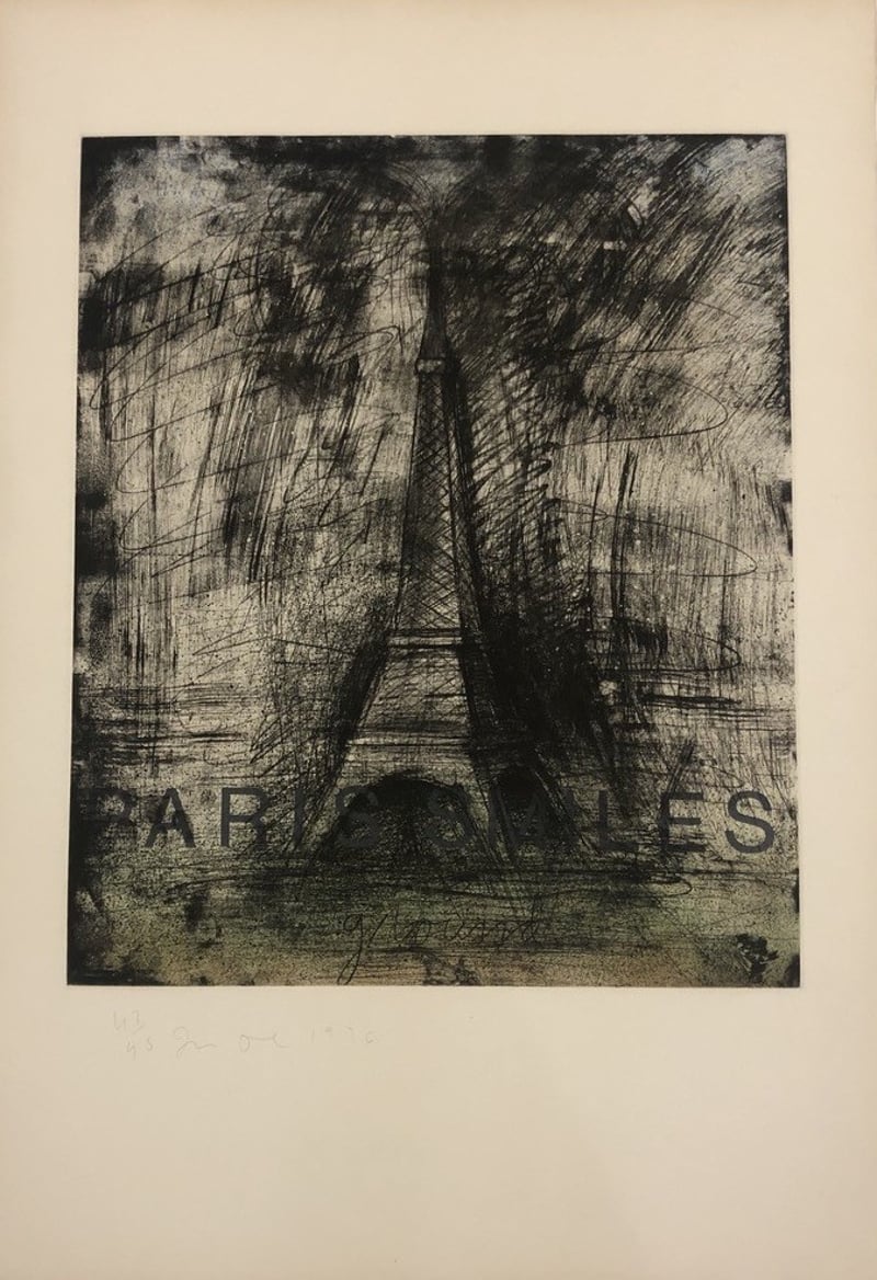 Jim Dine – Paris Smiles in Darkness, 1976 – Radierung