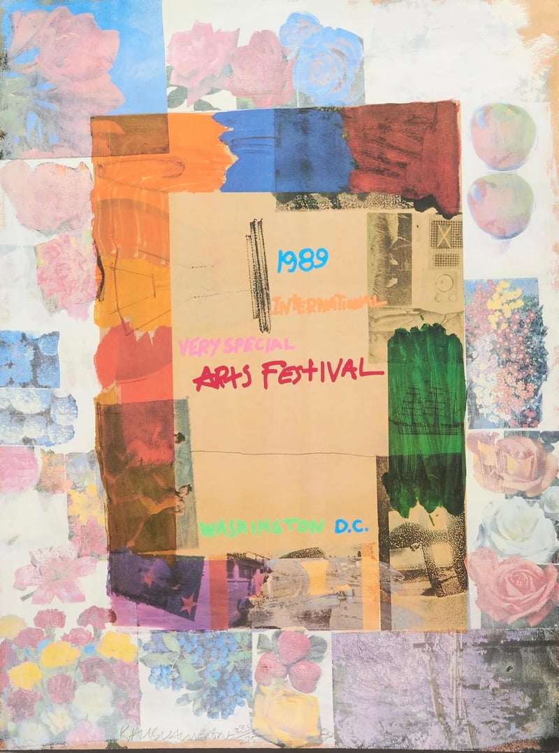 Robert Rauschenberg – International Very Special Arts Festival, 1989 – Lithographie Robert Rauschenberg – International Very Special Arts Festival, 1989 – Lithographie