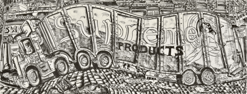 Red Grooms – Truck I, 1979 – Lithographie