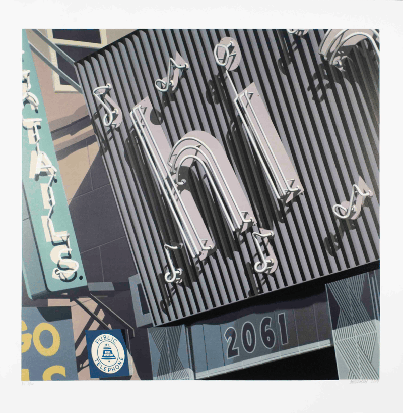 Robert Cottingham – Hi, 2009 – Sérigraphie/Silkscreen