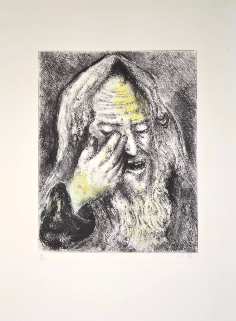 Marc Chagall – The suffering of Jeremiah - MCH103, 1958 – Ets