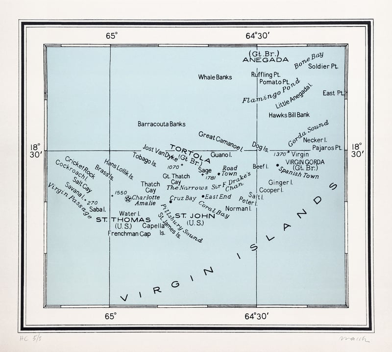 Jorge Macchi – Islas vírgenes, 2023 – Litografía
