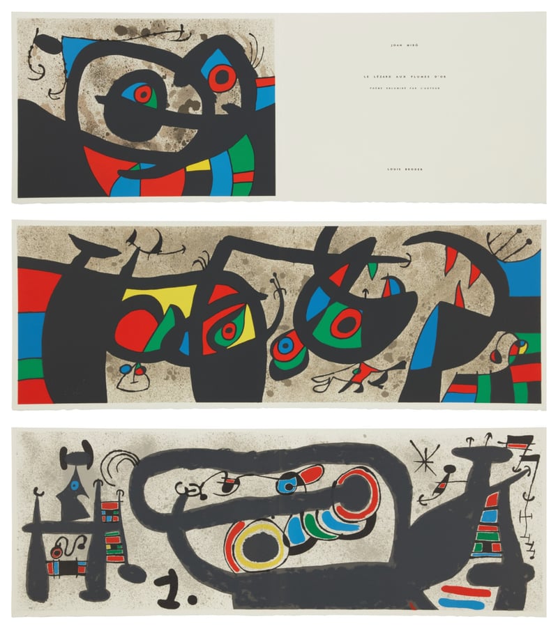 Joan Miró – Le Lézard aux plumes d'or (book), 1971 – Lithographie Joan Miró – Le Lézard aux plumes d'or (book), 1971 – Lithographie