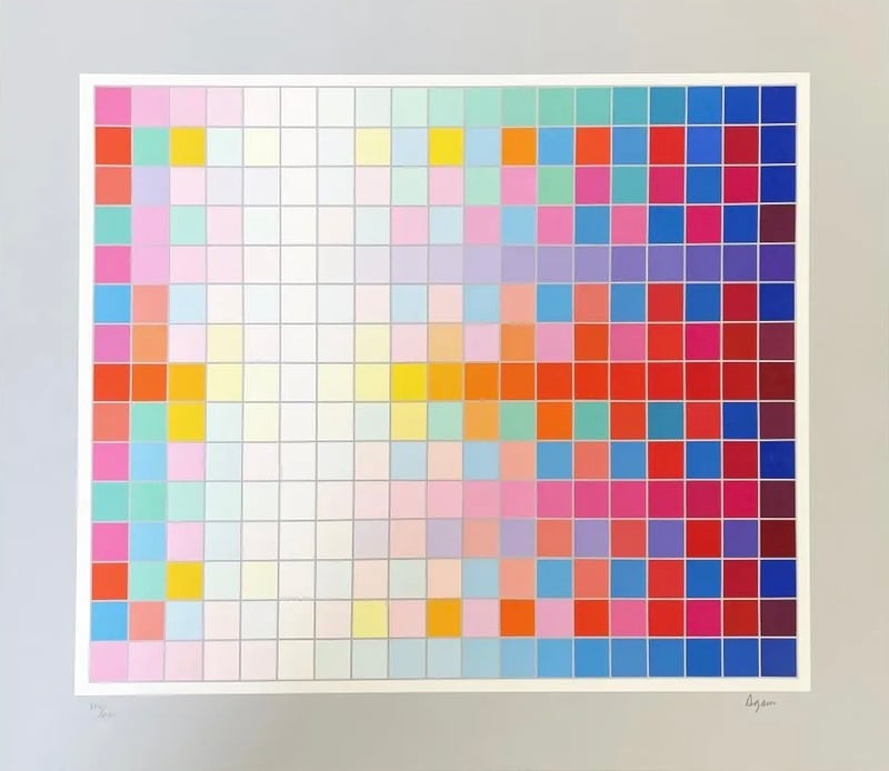 Yaacov Agam – Square Wave, 1983 – Sérigraphie Yaacov Agam – Square Wave, 1983 – Sérigraphie