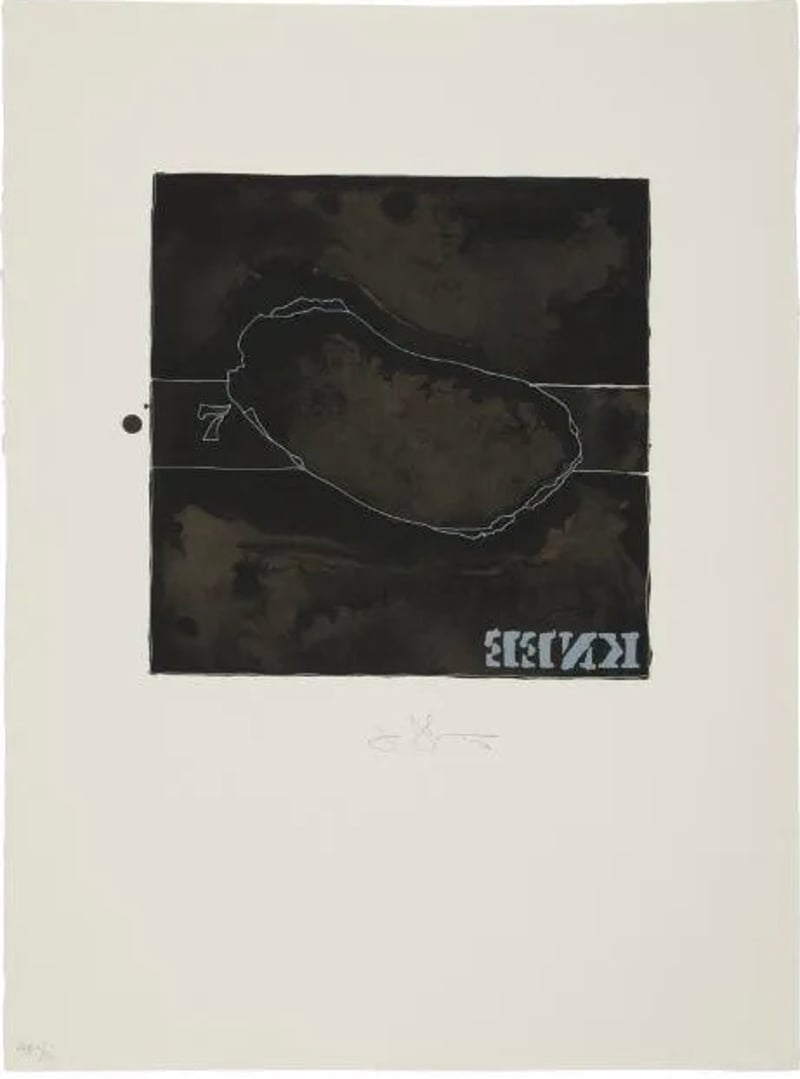 Jasper Johns – Knee, 1974 – Litografía Jasper Johns – Knee, 1974 – Litografía