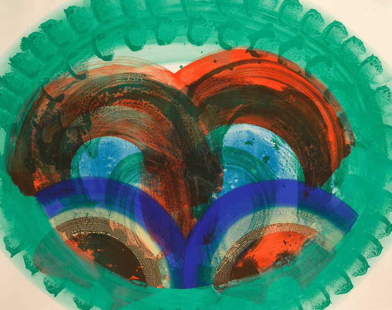 Howard Hodgkin – Red Palm, 1986-1987 – Lithografie