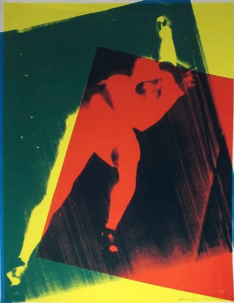 Andy Warhol – Speed Skater (FS II.303) (from Art and Sports Portfolio), 1983 – Zeefdruk