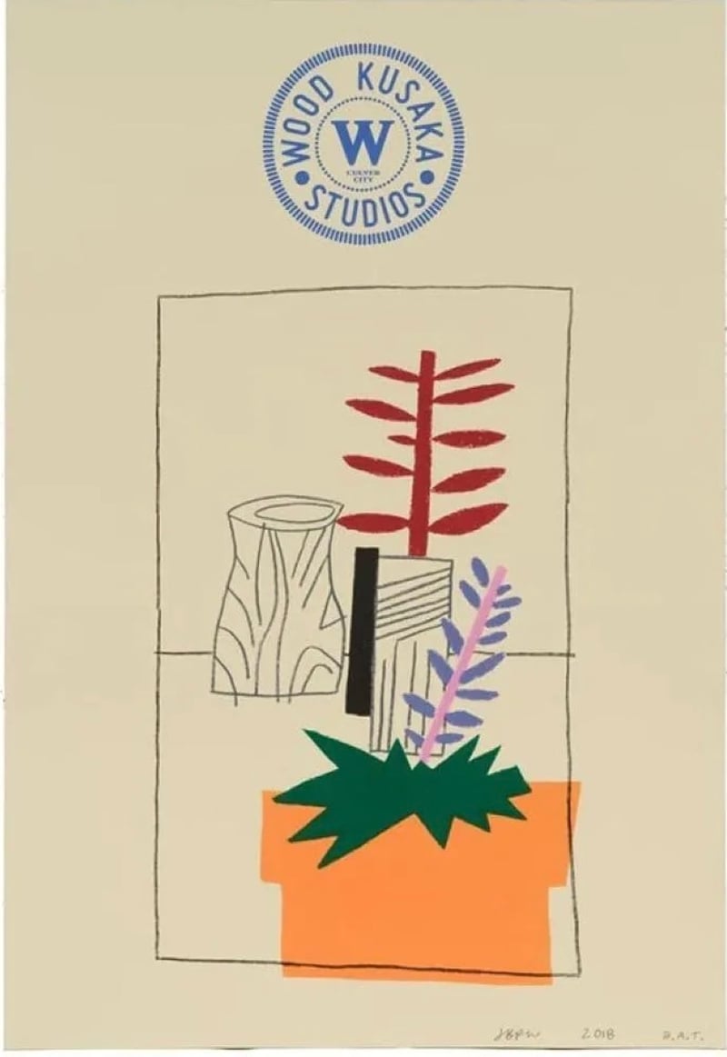 Jonas Wood – Notepad Doodle 2 (State I), 2017 – Litografía