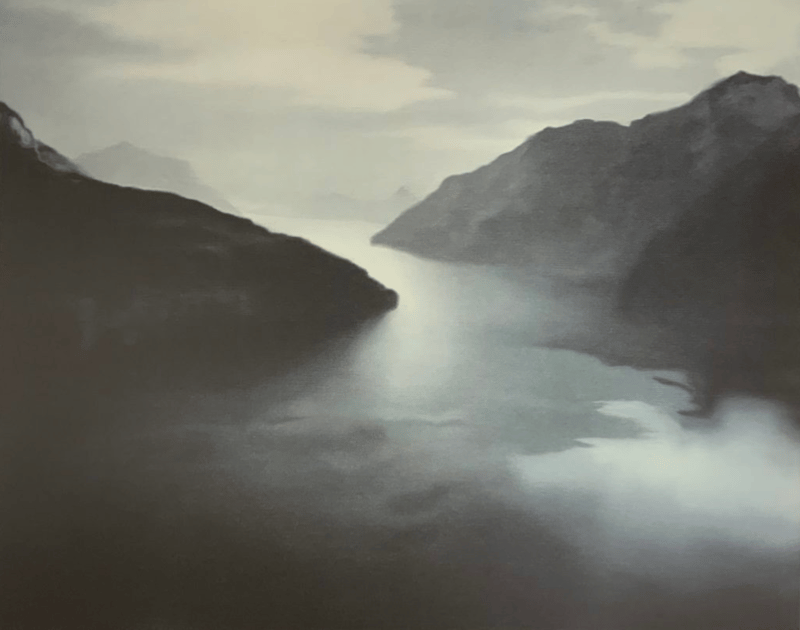 Gerhard Richter – Vierwaldstättersee, 1969 / 2021 – Gemengde techniek.