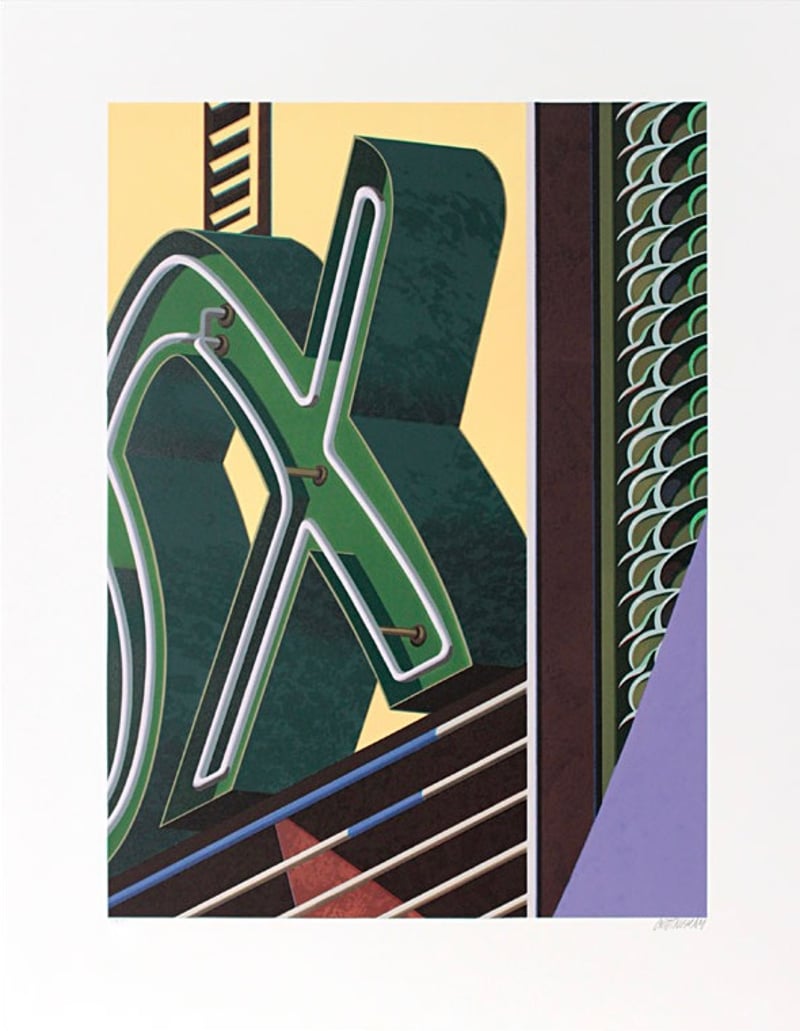 Robert Cottingham – The Letter X, 2001 – Lithographie