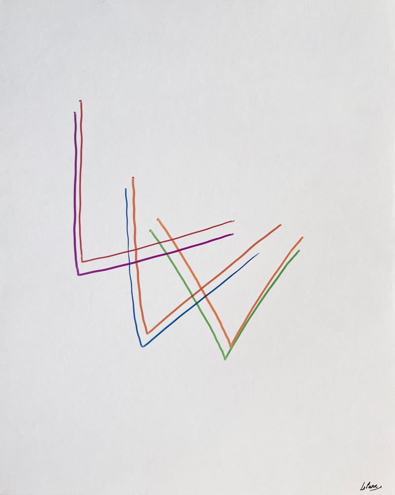 Julio Le Parc – Dessin Infinie 8, 2022 – Marqueur