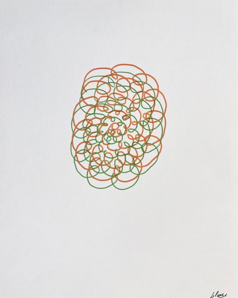 Julio Le Parc – Dessin Infinie 17, 2022 – Marqueur