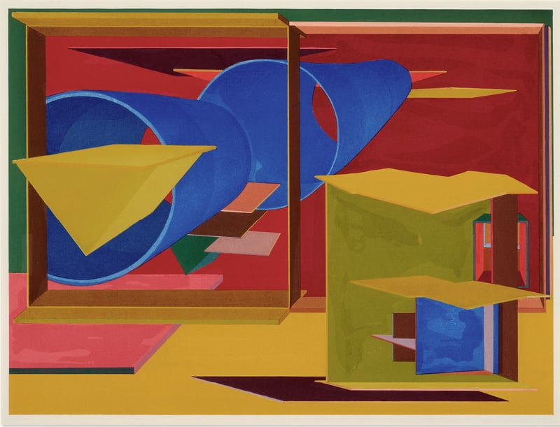 Al Held – Pachinko, 1989 – Xylographie Al Held – Pachinko, 1989 – Xylographie