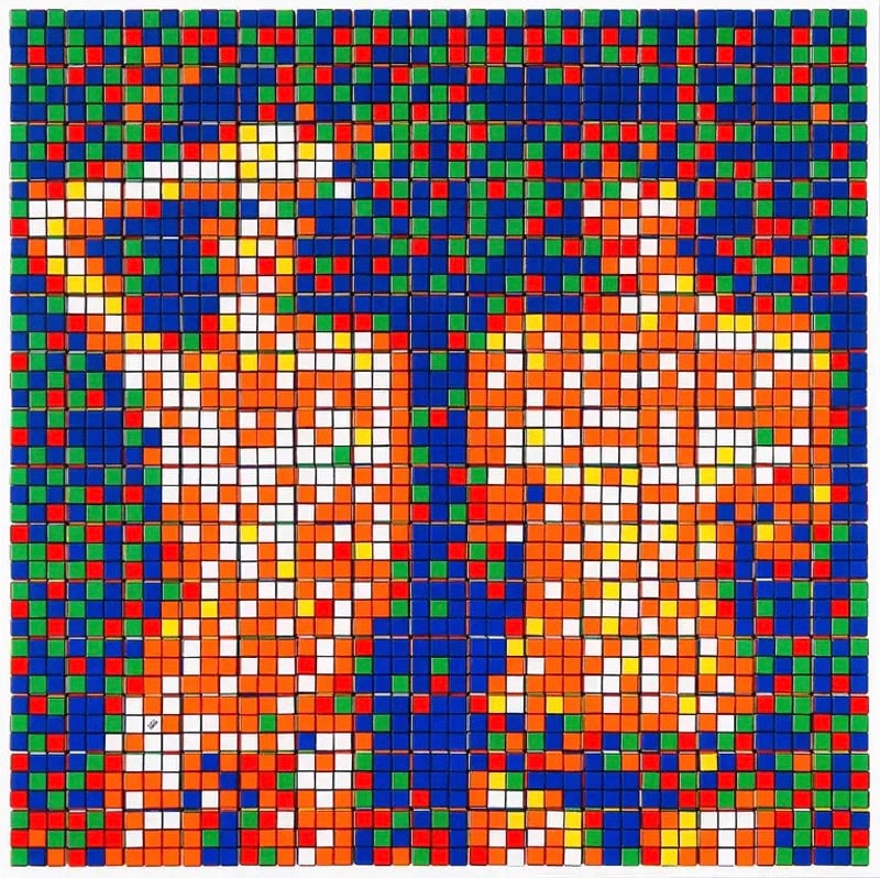 Invader – Rubik country life, 2023 – Mixed média