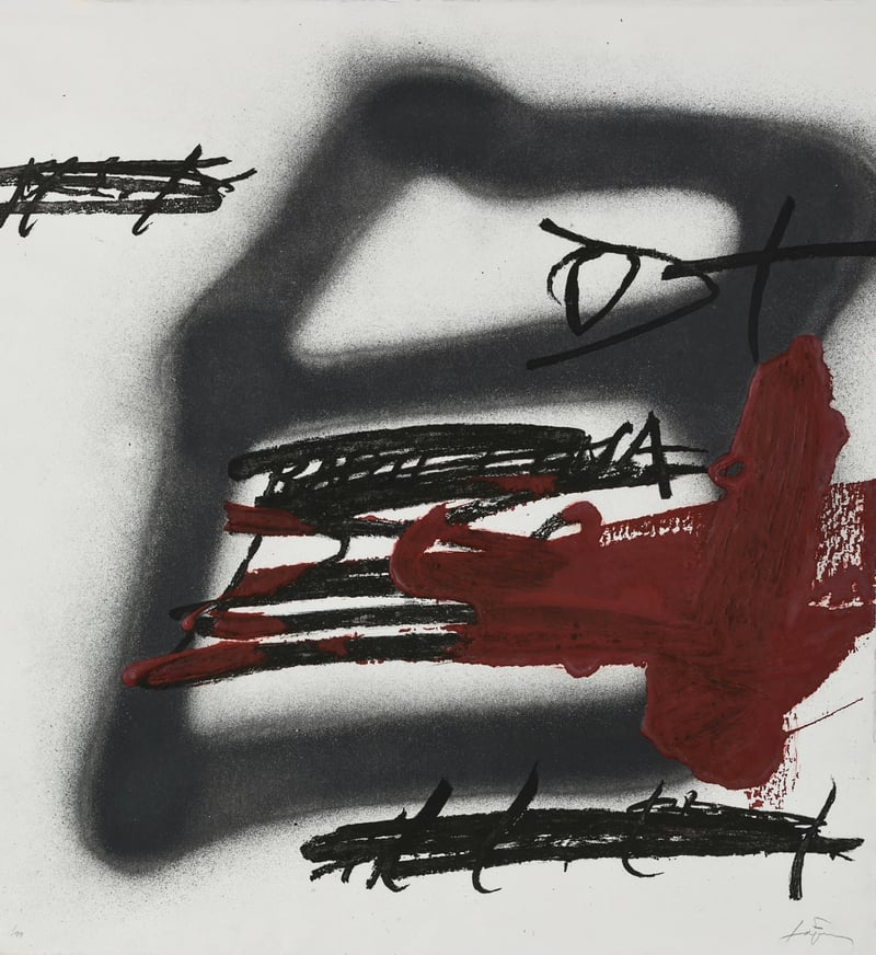 Antoni Tapies – Forma Ombrejada, 1987 – Radierung und Aquatinta